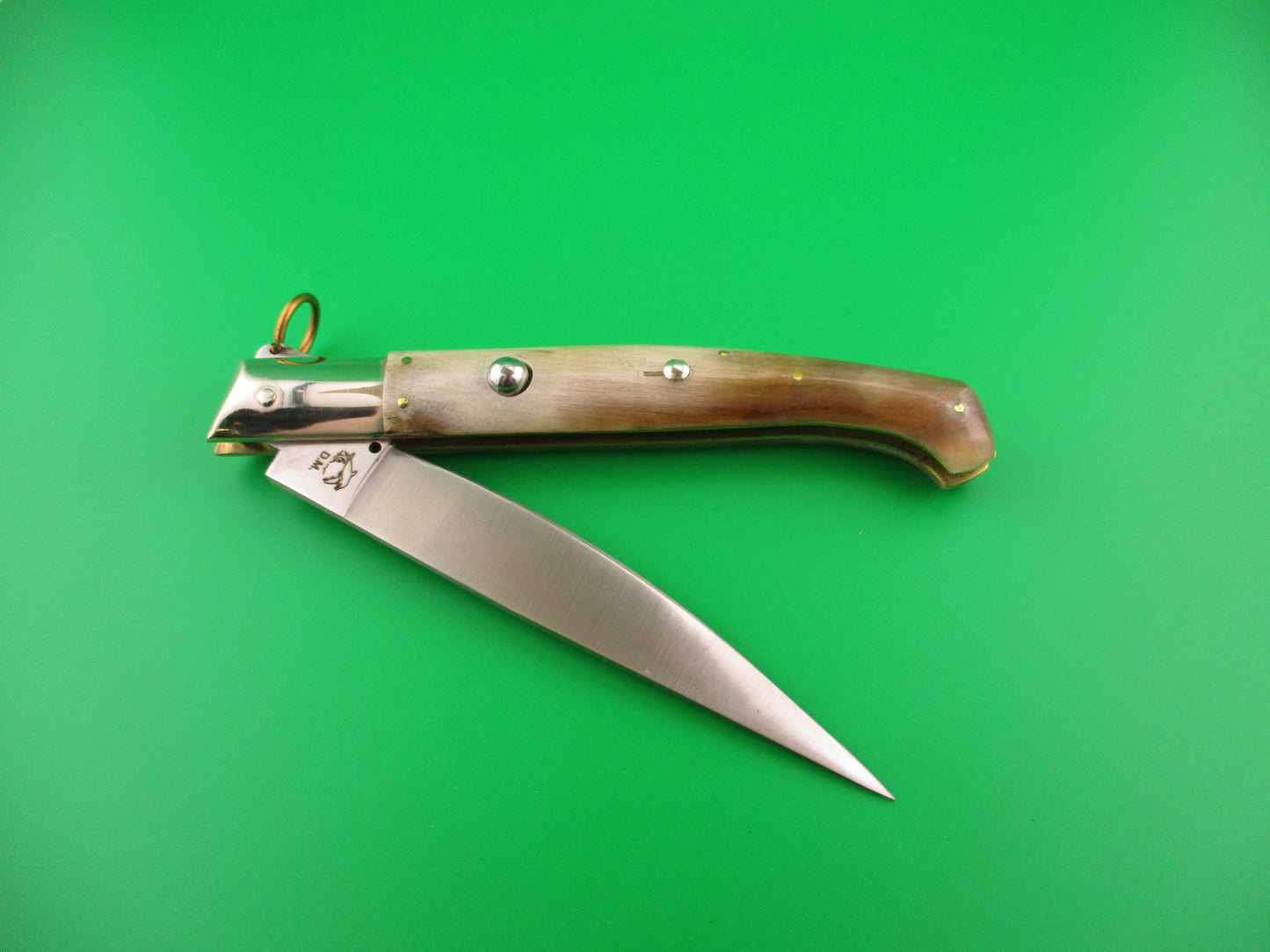 AROSA MANIAGO ITALY D.M. 27cm Italian Pattada Ring pull automatic knife