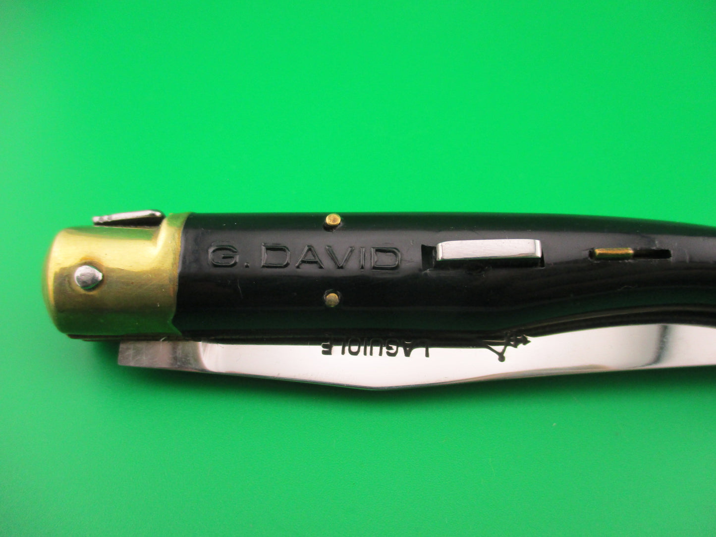 G DAVID LAGUIOLE EXTRA 20cm French black automatic knife No shrinkage!