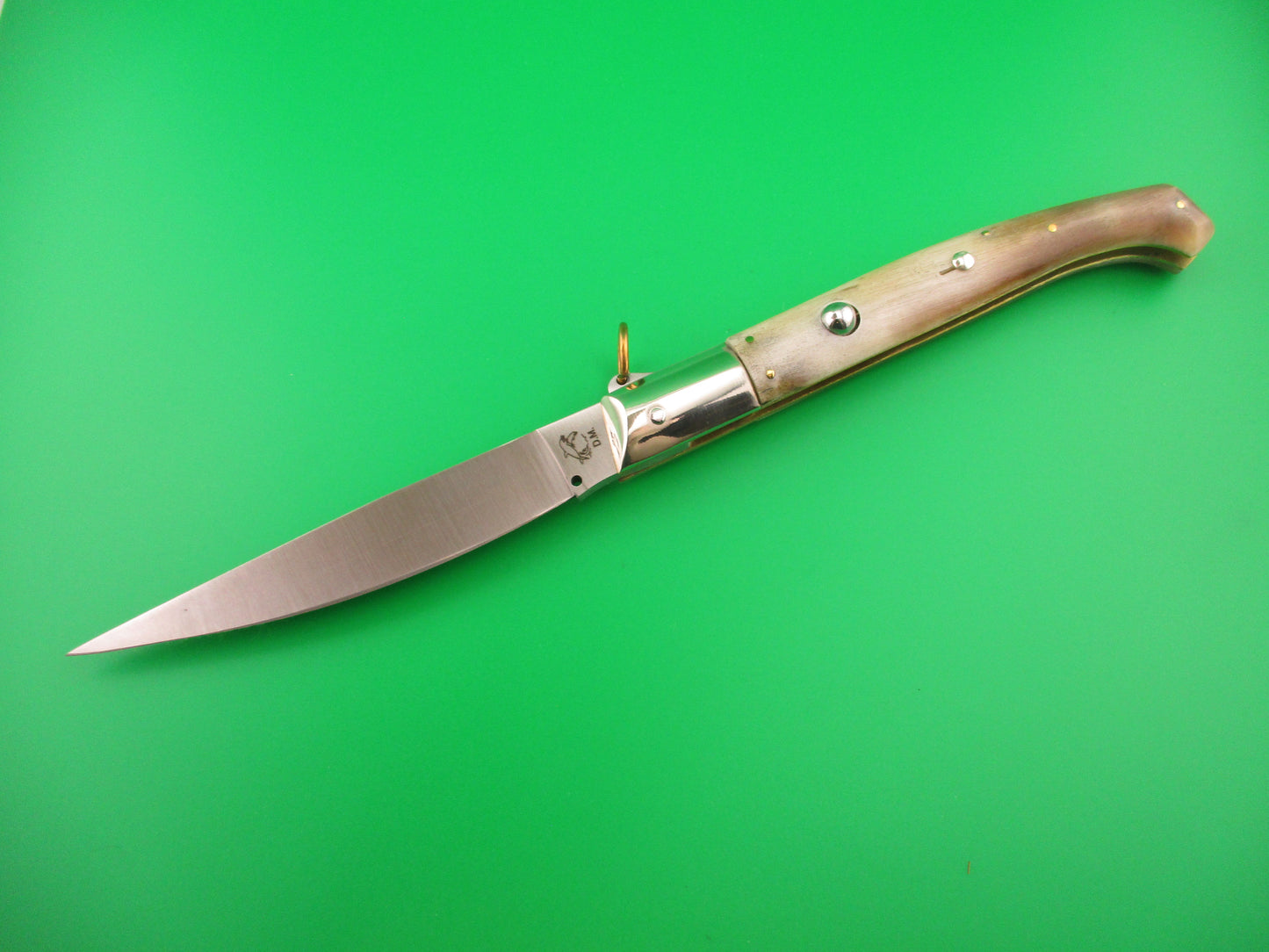 AROSA MANIAGO ITALY D.M. 27cm Italian Pattada Ring pull automatic knife