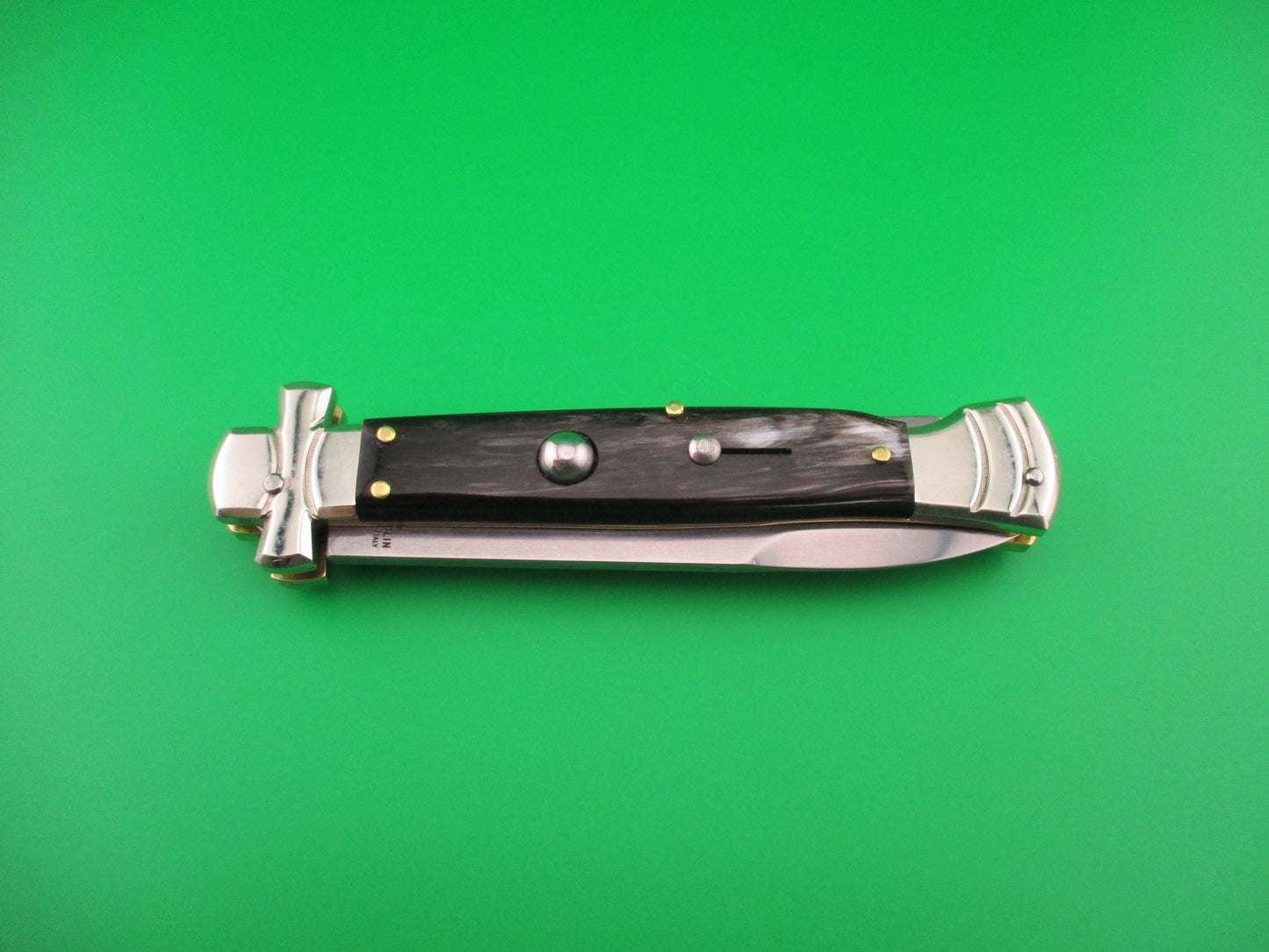 z AGA CAMPOLIN MANIAGO ITALY 23cm Italian Horn Maltese Lockback automatic knife