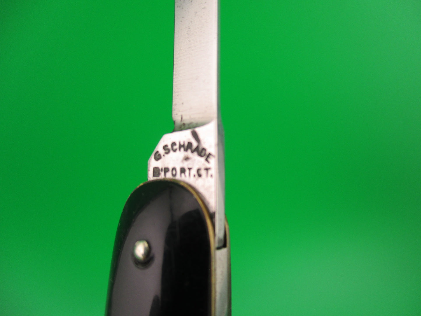 PRESTO Double Black Etched Advertising Vintage automatic knife