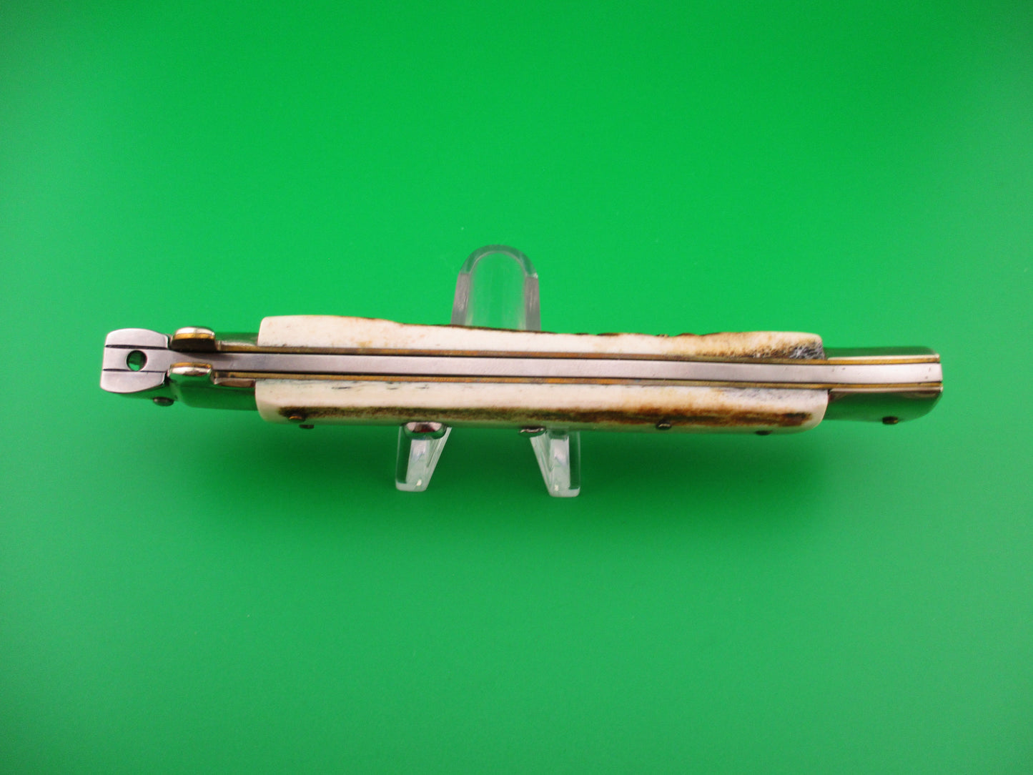 Walt's Flat Guard 28cm Italian Picklock Bayonet blade Stag automatic knife