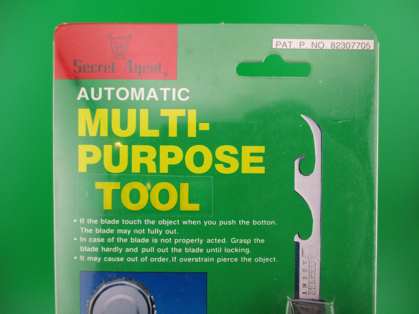 SECRET AGENT Automatic Multi Purpose Tool Opener Pen Knife New Old Stock