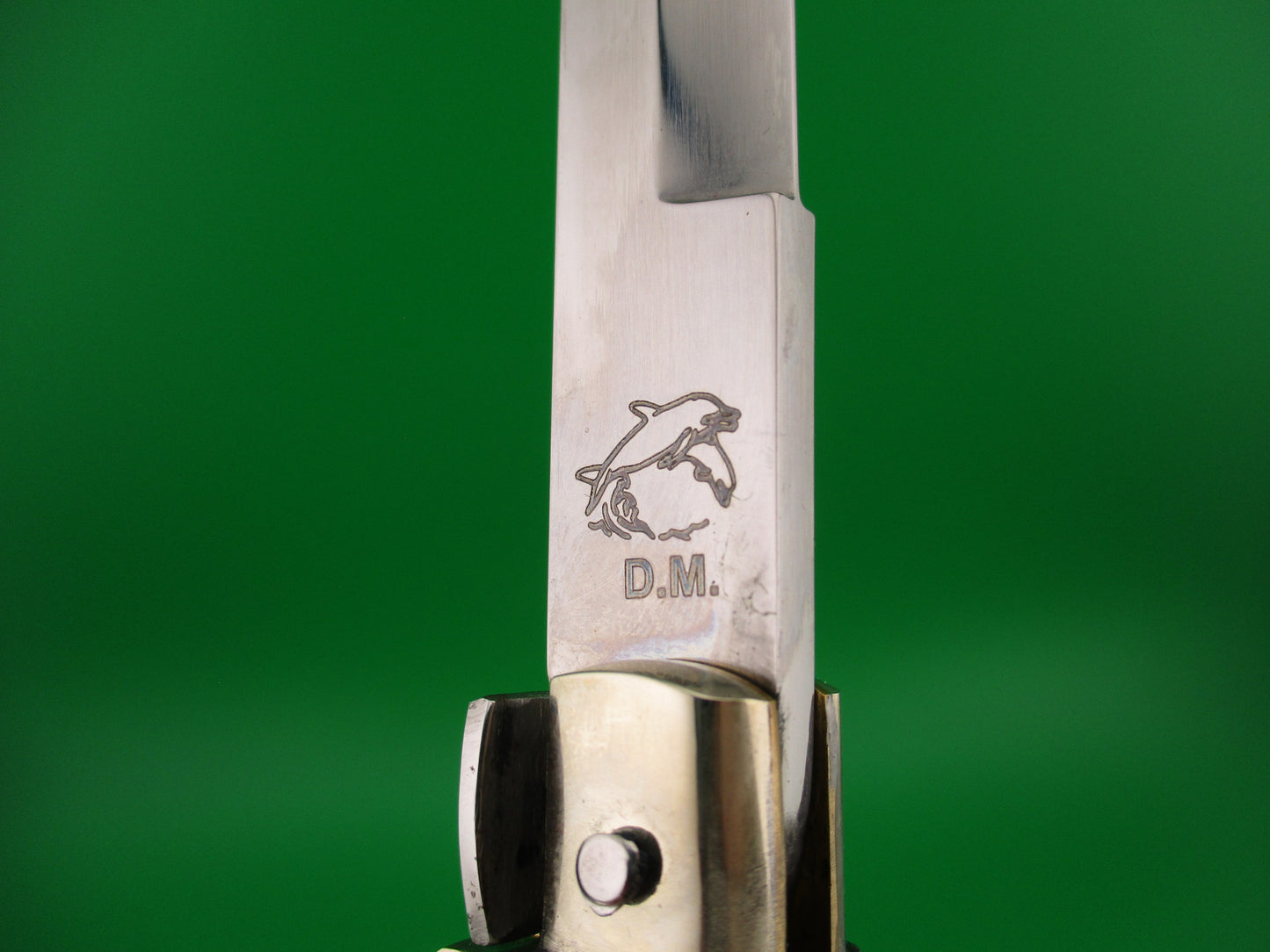 RENZO PASCOTTO 35cm Italian Picklock Flatguard Abalone automatic knife