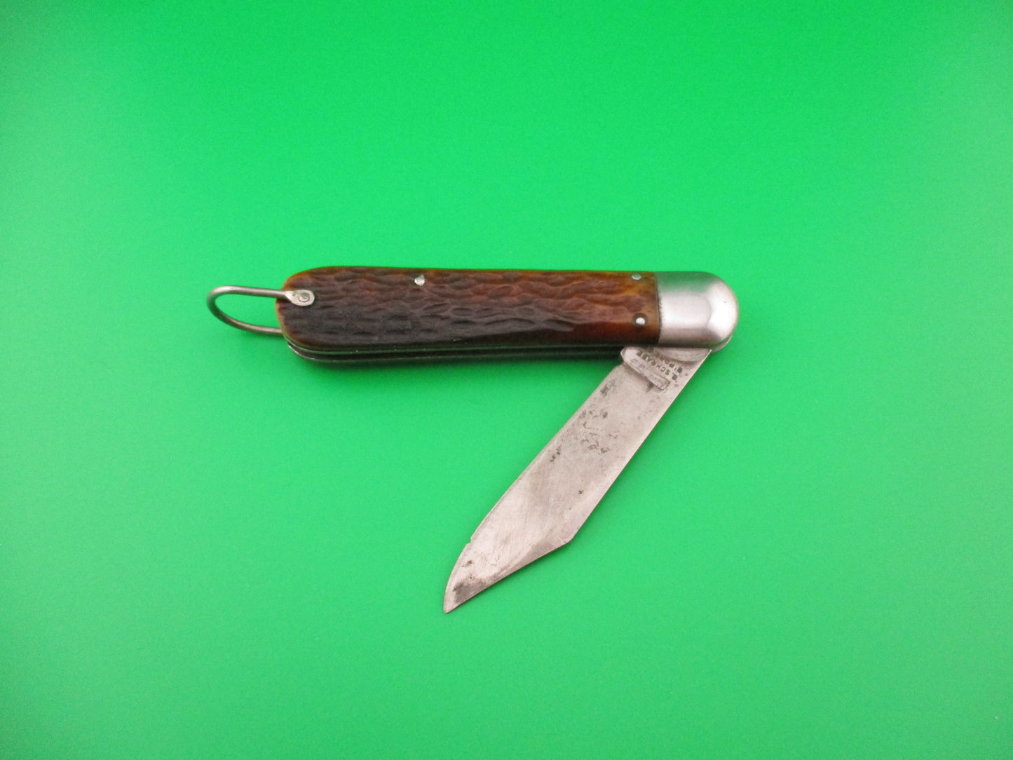 PRESTO M2 Bone WWII 1940s Geo Schrade vintage Paratrooper automatic knife
