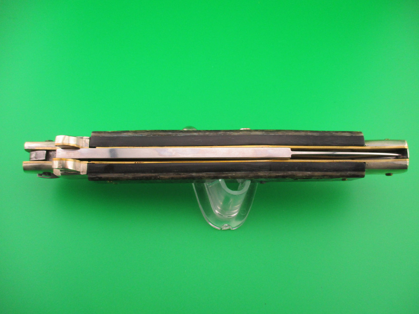 RENZO PASCOTTO 35cm Italian Picklock Flatguard Abalone automatic knife