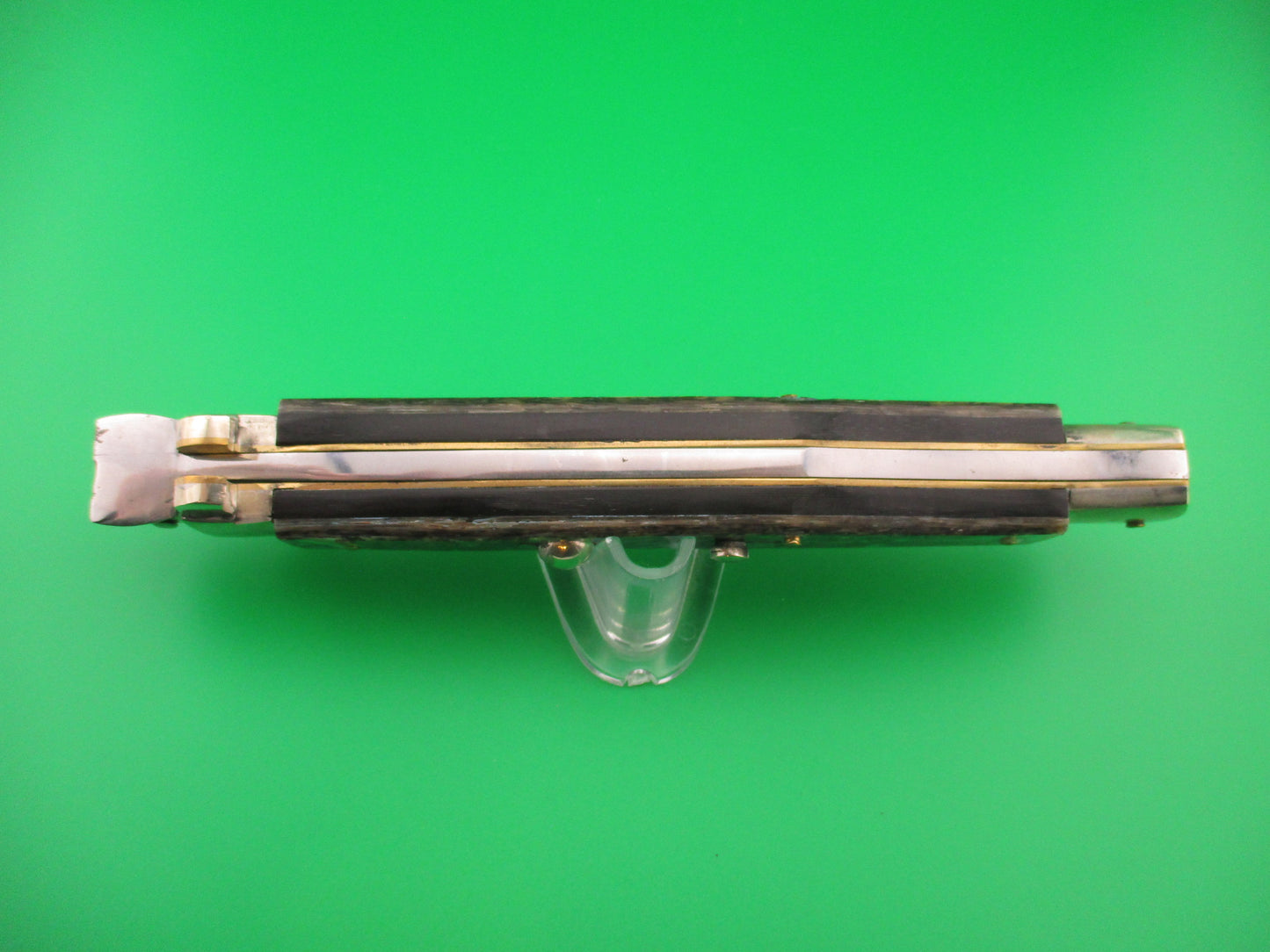 RENZO PASCOTTO 35cm Italian Picklock Flatguard Abalone automatic knife