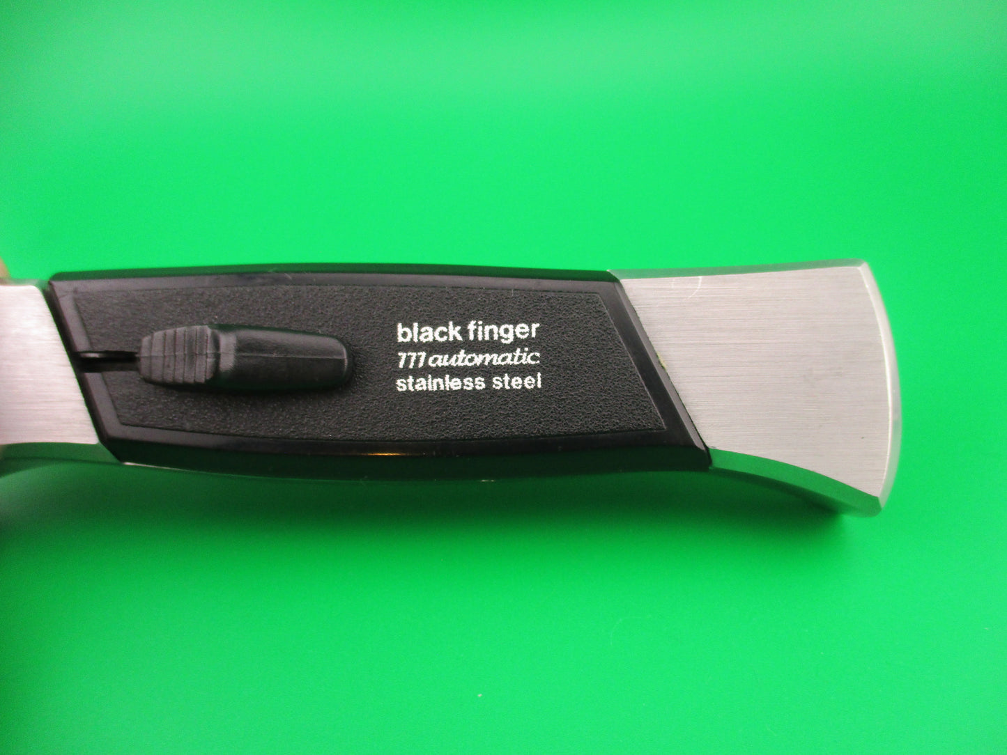 ROSTFREI BLACK FINGER 22cm Italian Vintage OTF Dagger blade automatic knife