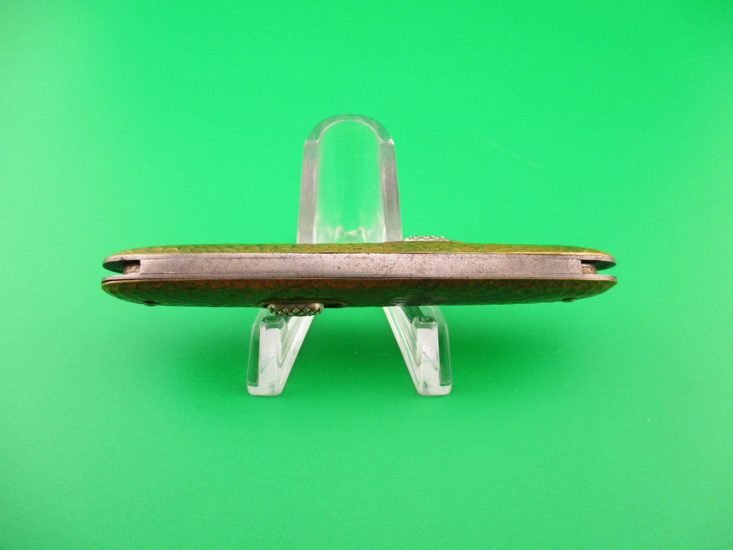 RARE Flylock Double Gold Hammered Antique automatic knife