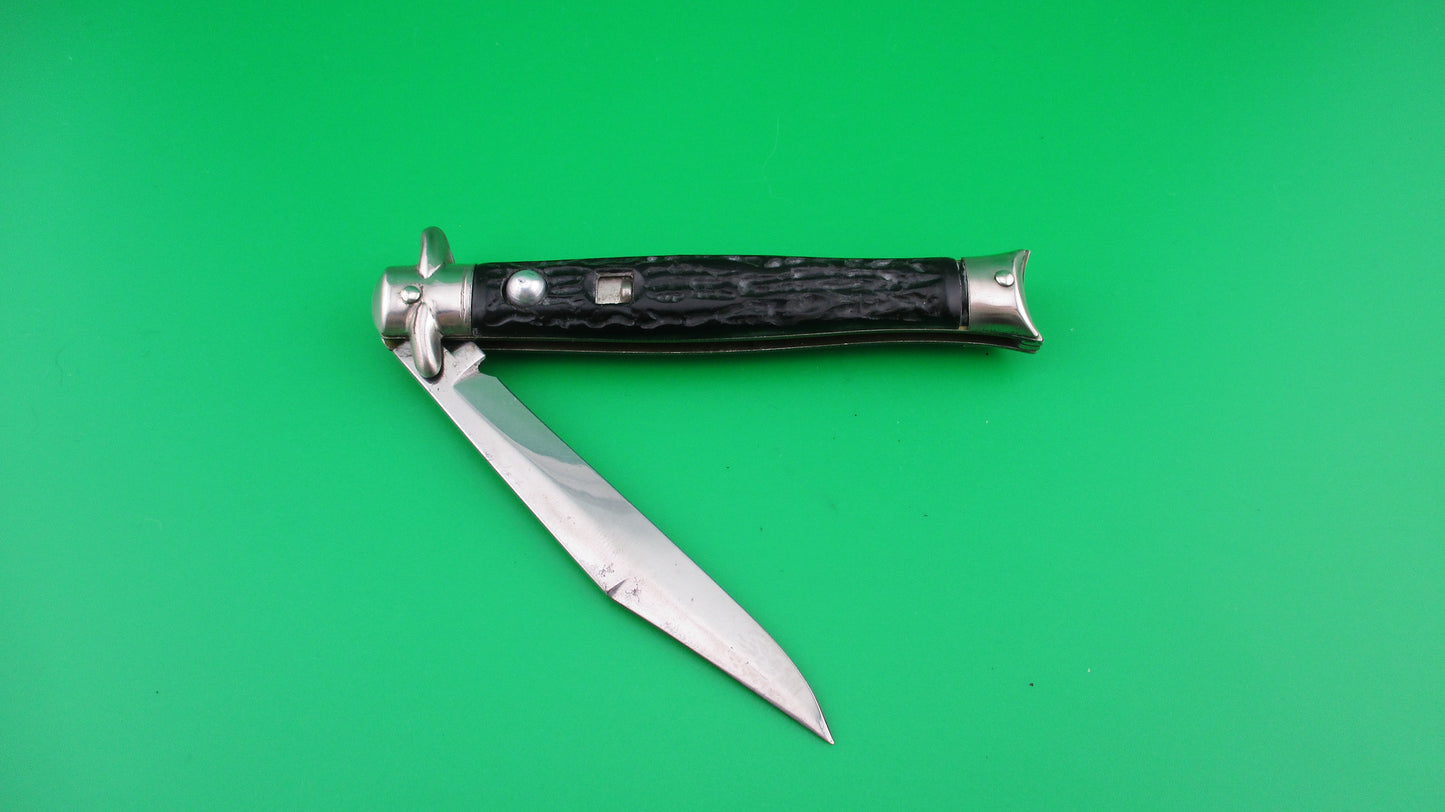 Colonial SHUR-SNAP Fishtail (bowtie) Black switchblade knife