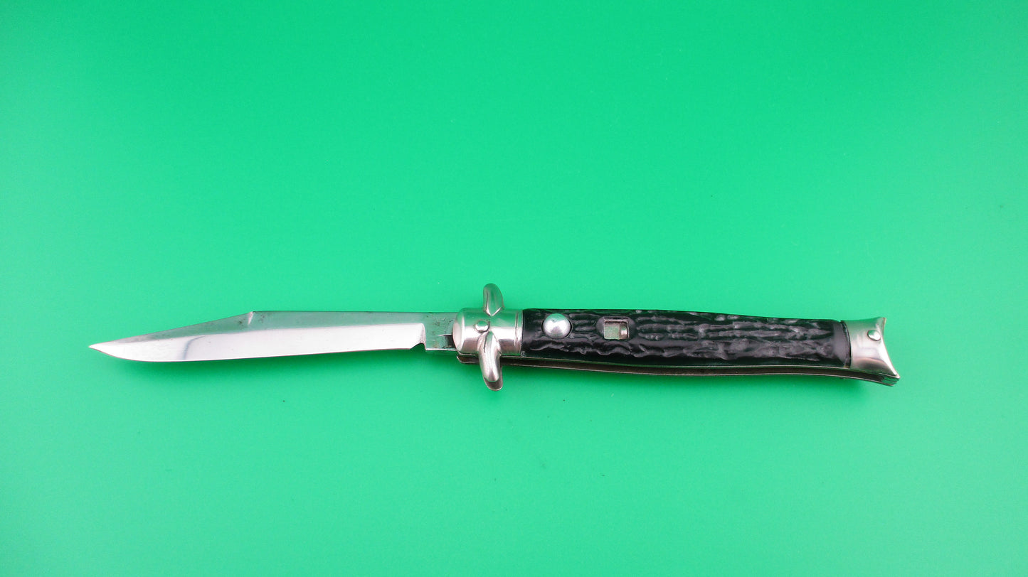 Colonial SHUR-SNAP Fishtail (bowtie) Black switchblade knife