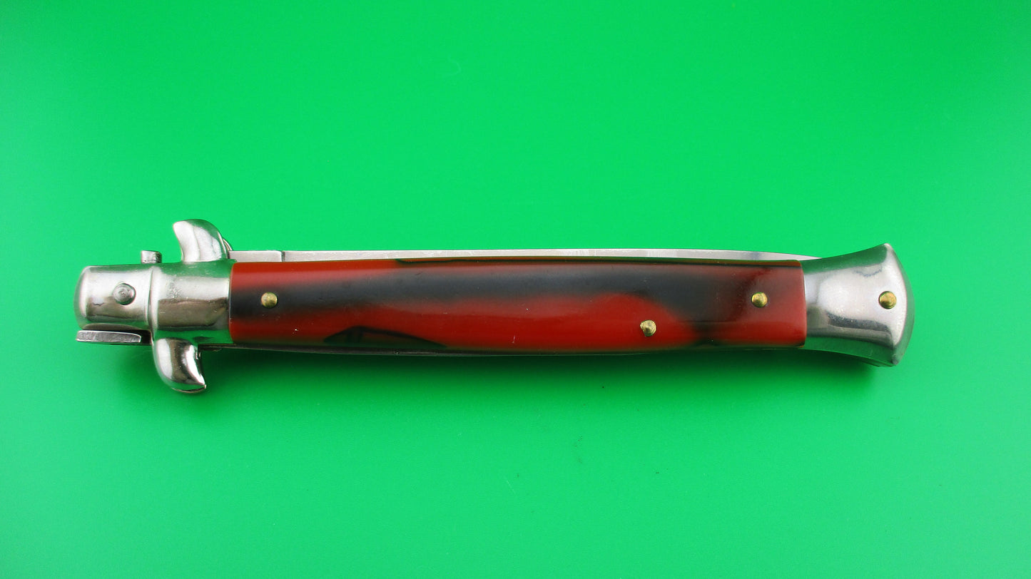 Z AB STILETTO ITALY 28cm Italian Swivel bolster Dagger Red & Black automatic knife
