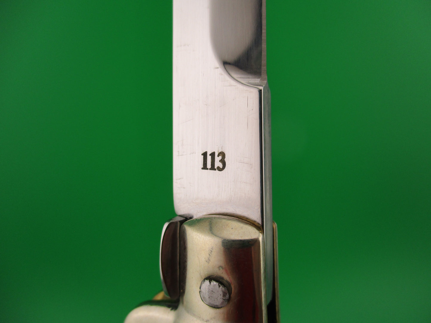 Walt's Flat Guard 28cm Italian Picklock Bayonet blade Honey horn automatic knife