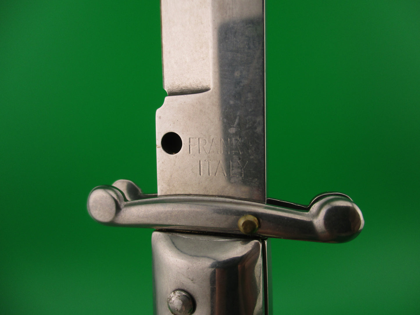 FRANK B ITALY 28cm Italian Swing guard Stag automatic knife