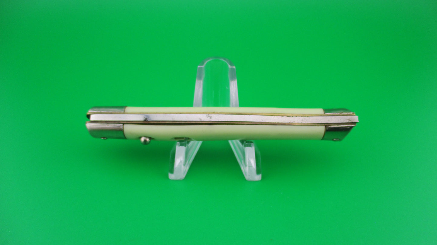 z COLONIAL SHUR-SNAP Fishtail Early White vintage switchblade knife
