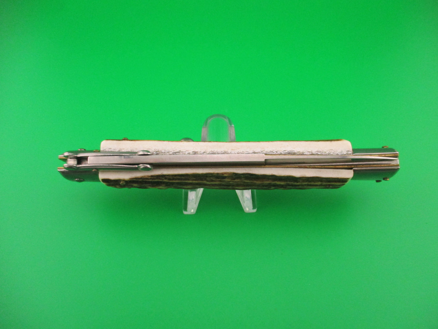 FRANK B ITALY 28cm Italian Swing guard Stag automatic knife