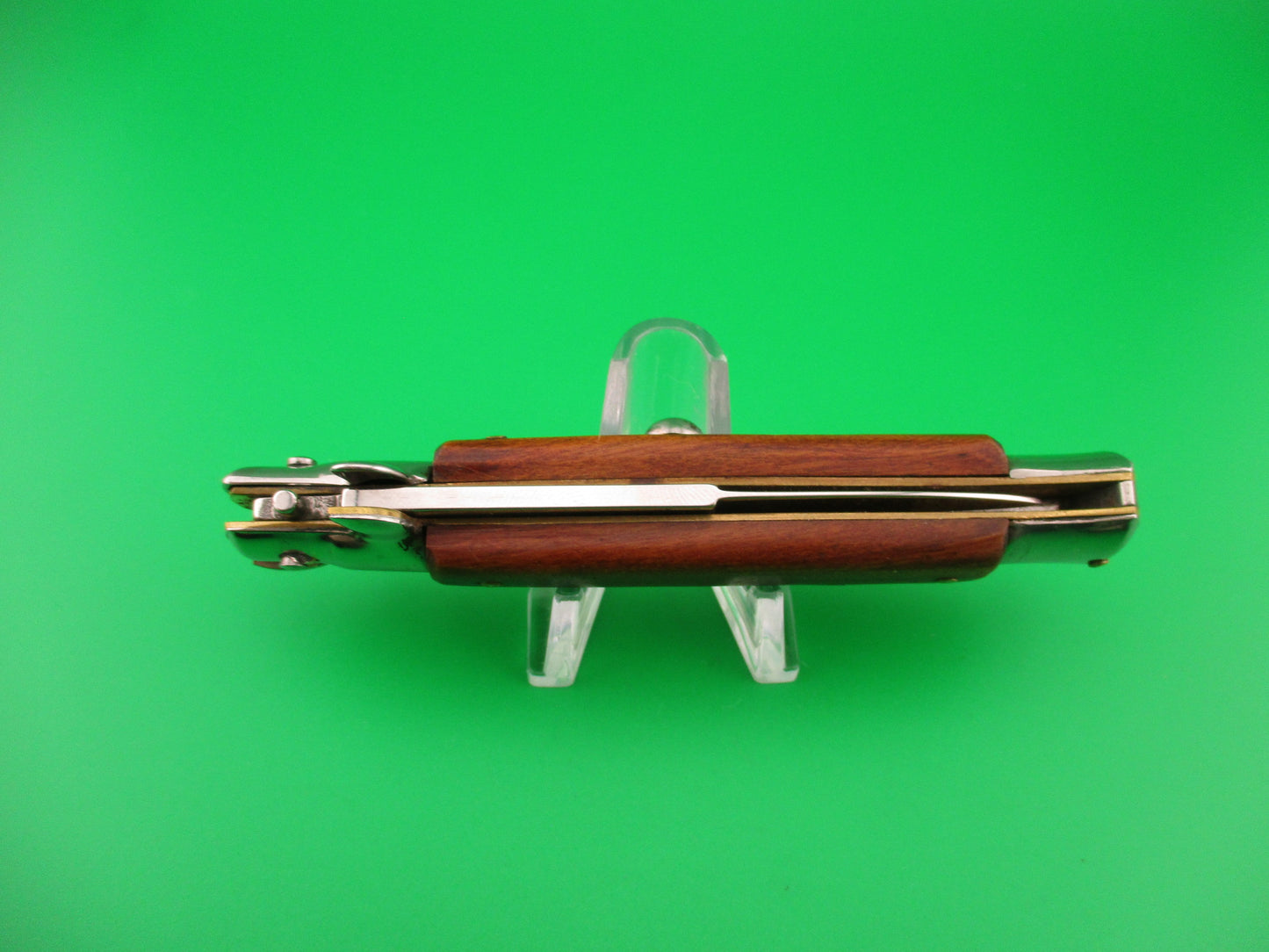 MADE ITALY 19cm Italian stiletto Brass decorated automatic knife