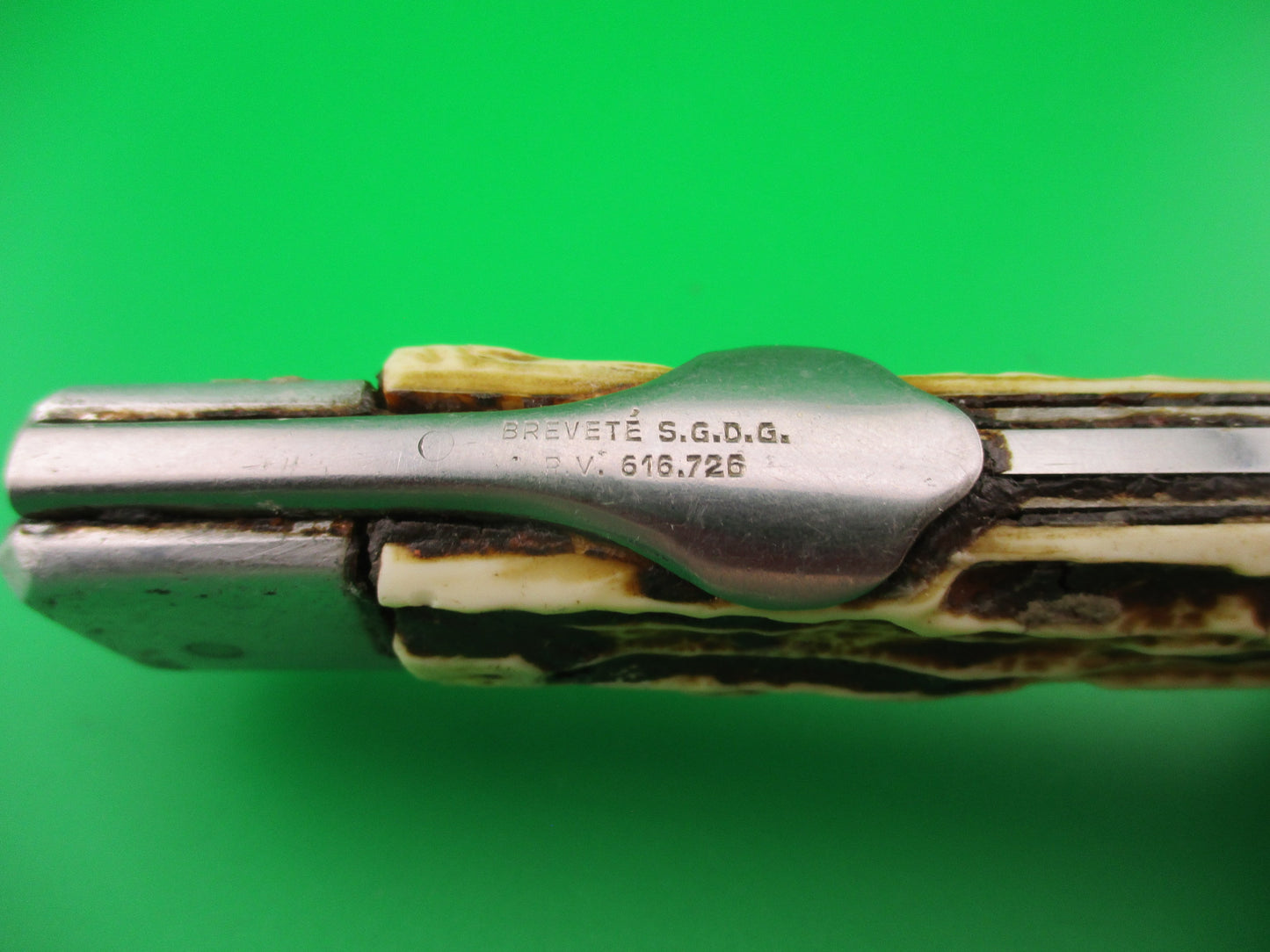 SCOF FRANCE INOX 24cm French Coffin Backspring release automatic knife