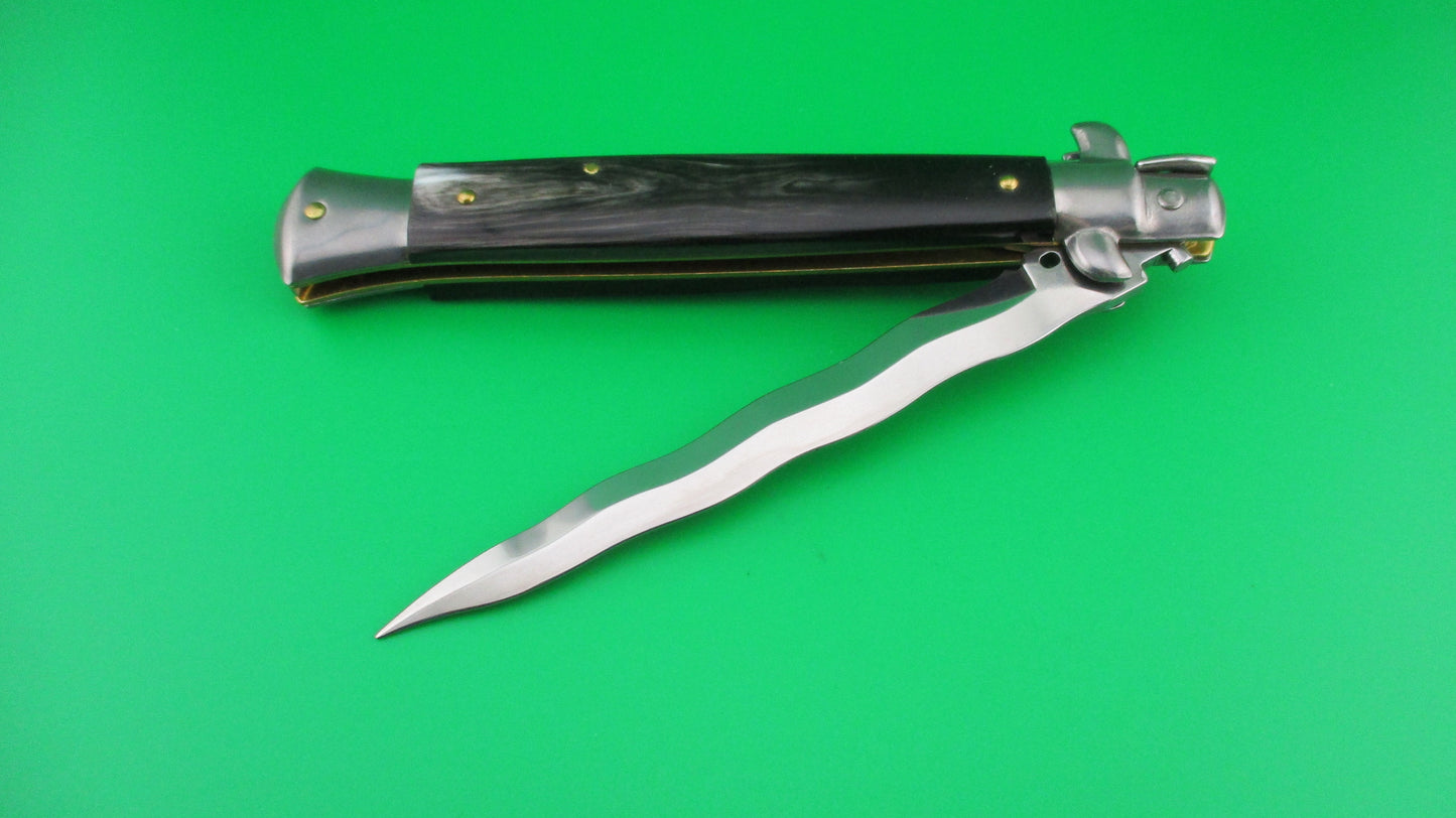 z Frank B Italy 28cm Italian Kris Stiletto Switchblade knife