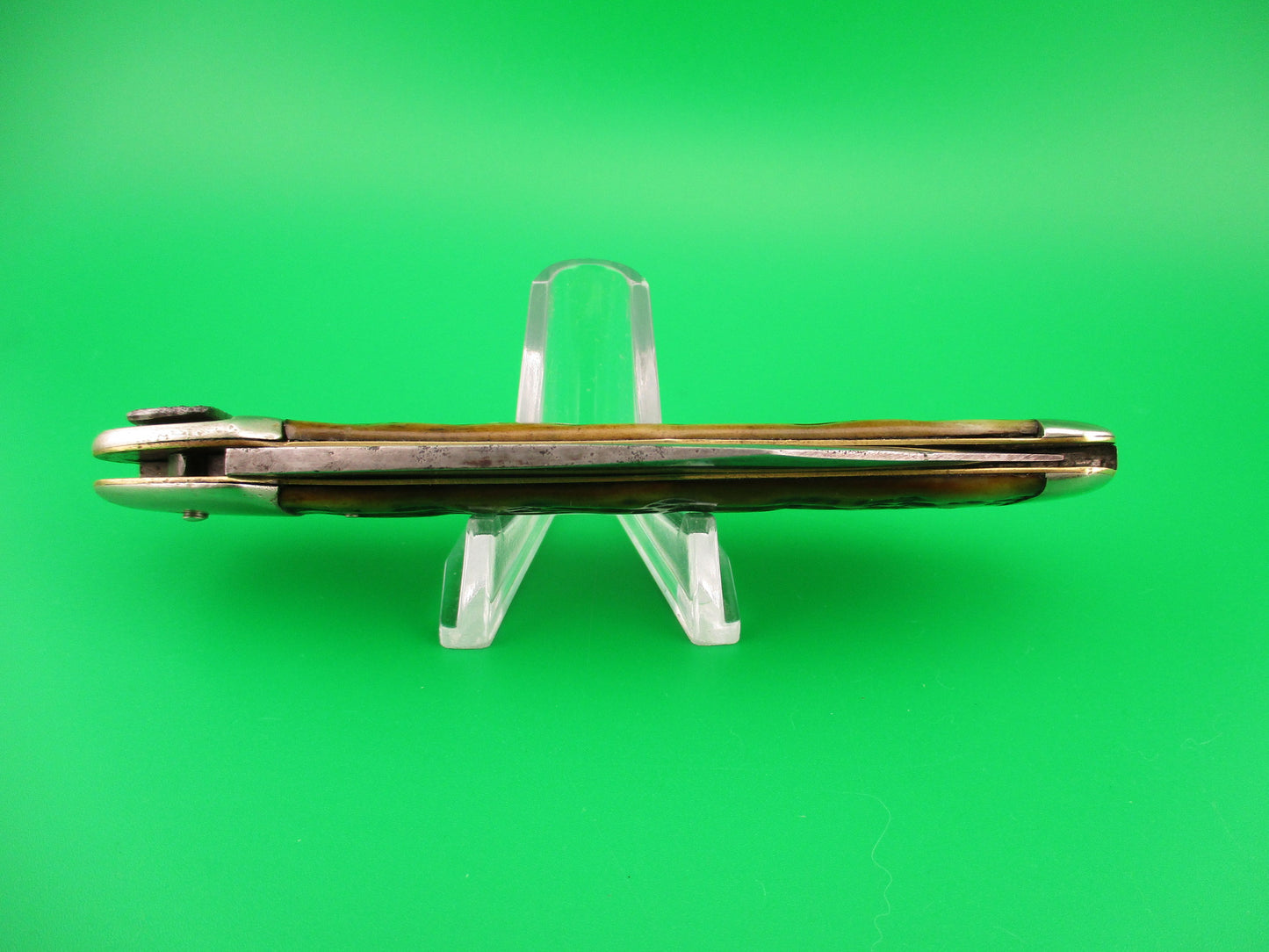 UNION CUT CO OLEAN NY Dog's Head Lever release Vintage automatic knife