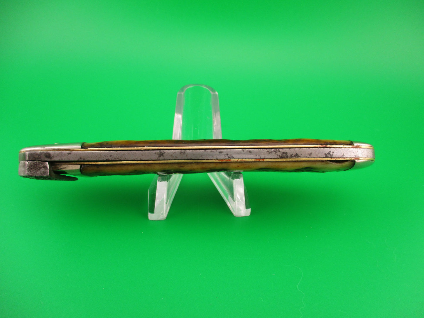 UNION CUT CO OLEAN NY Dog's Head Lever release Vintage automatic knife