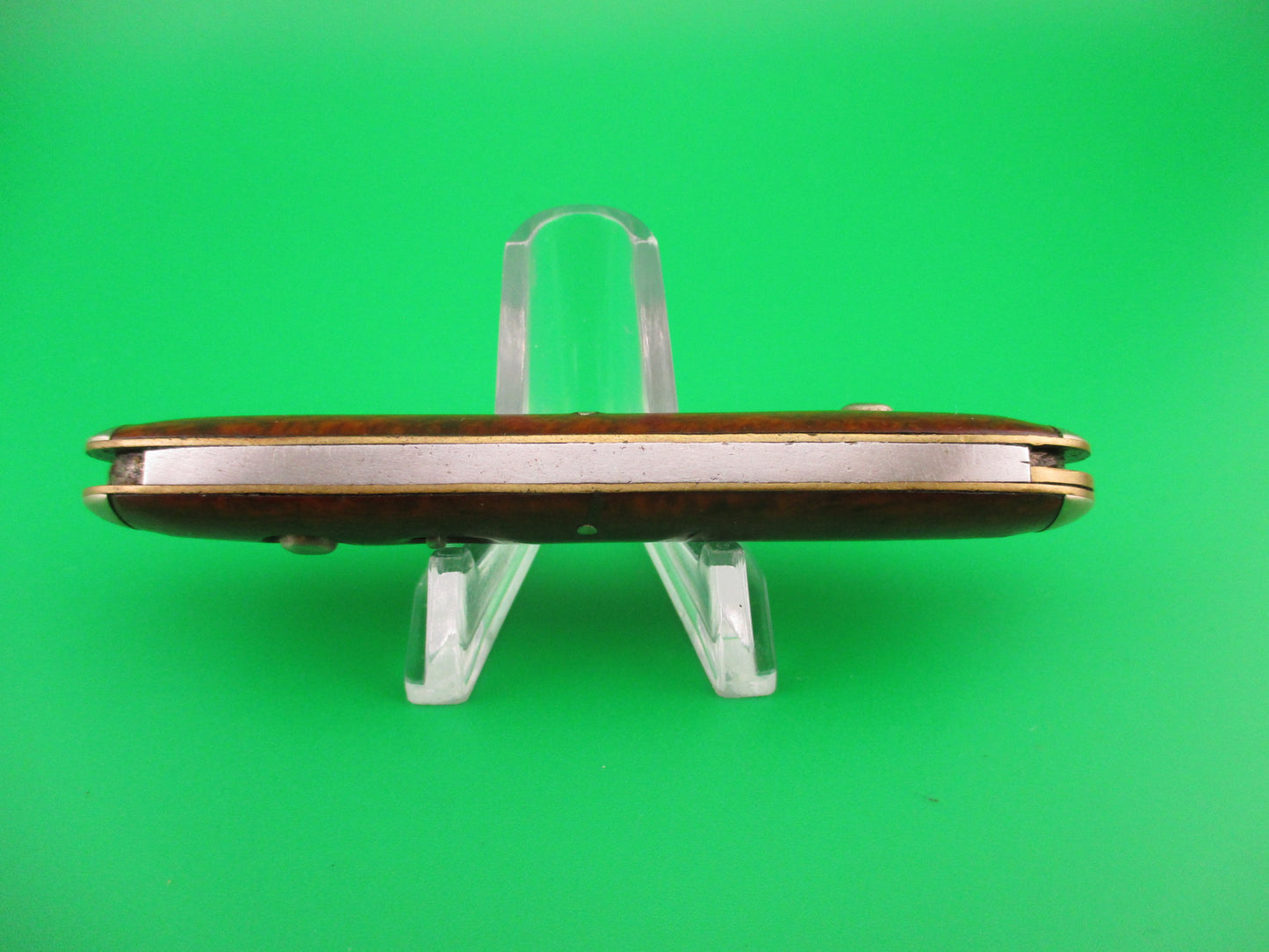 SCHRADE CUT CO Large 3 3/4" double Cocobolo Celluloid & tip bolsters automatic knife