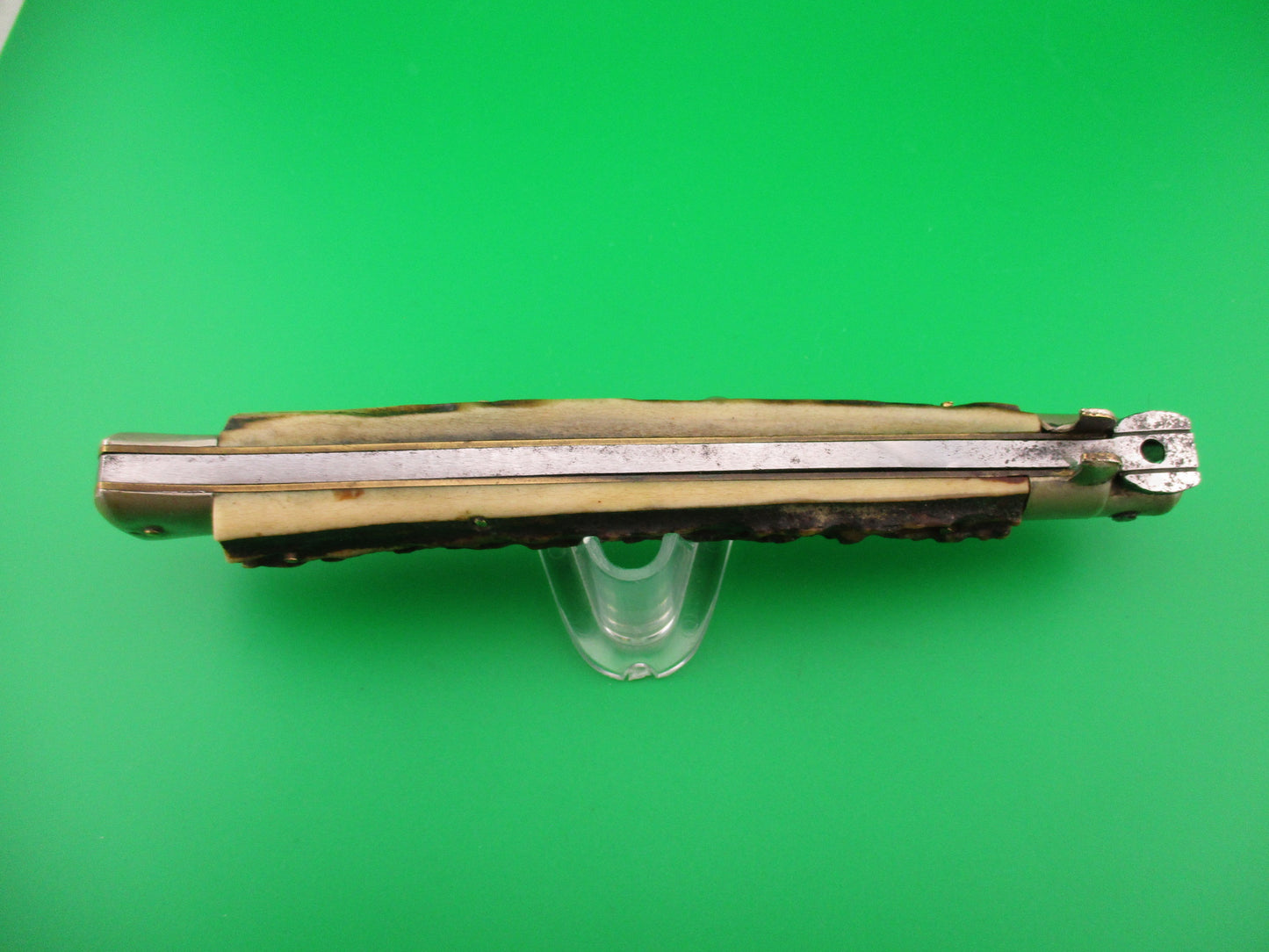 ROSTFREI 33cm Italian Transitional Stag 5mm Flat grind Vintage automatic knife
