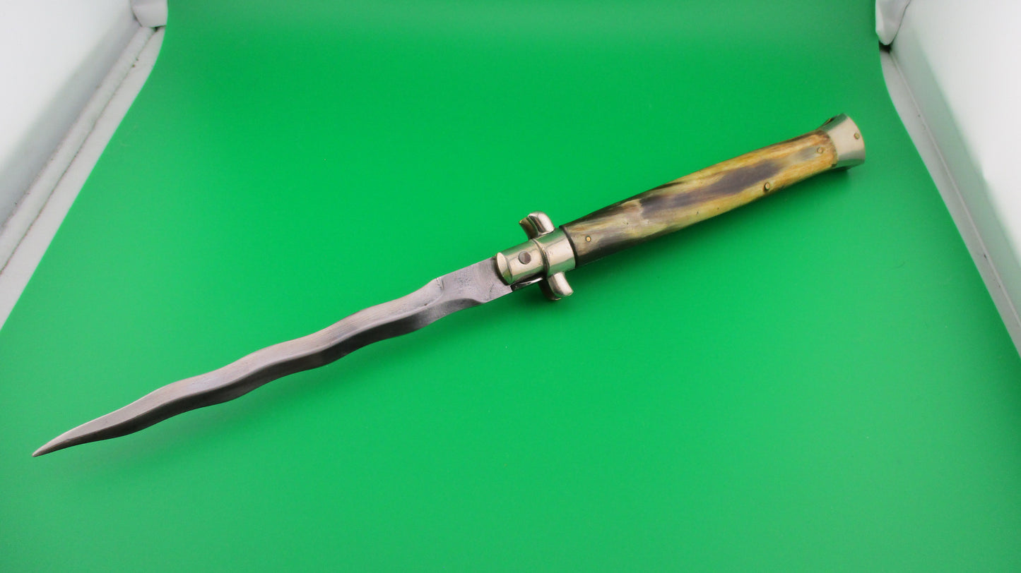 z Latama MADE IN ITALY 33cm Italian Picklock KRIS automatic knife w Red Dot safety