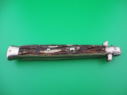 z M Italy 33cm Italian Kris blade picklock with Stag scales 1950s