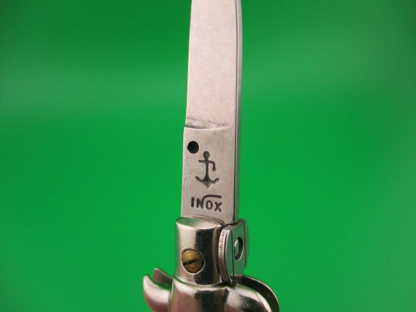 Anchor INOX 10cm Italian Keychain Picklock Stiletto Yellow mini automatic knife