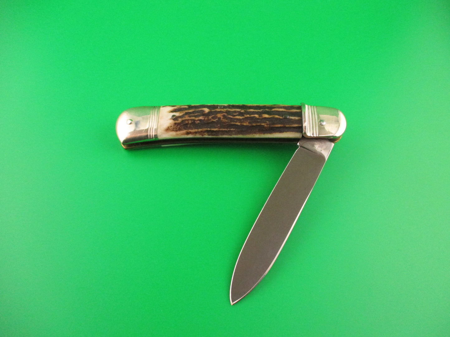 ROSTFREI KISSING CRANE 11cm German ROBT KLAAS Stag Lever automatic knife