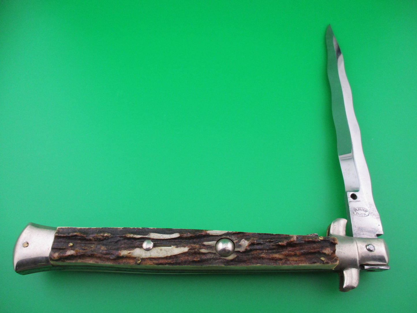 z M Italy 33cm Italian Kris blade picklock with Stag scales 1950s