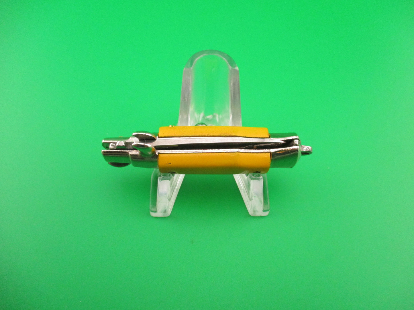 Anchor INOX 10cm Italian Keychain Picklock Stiletto Yellow mini automatic knife