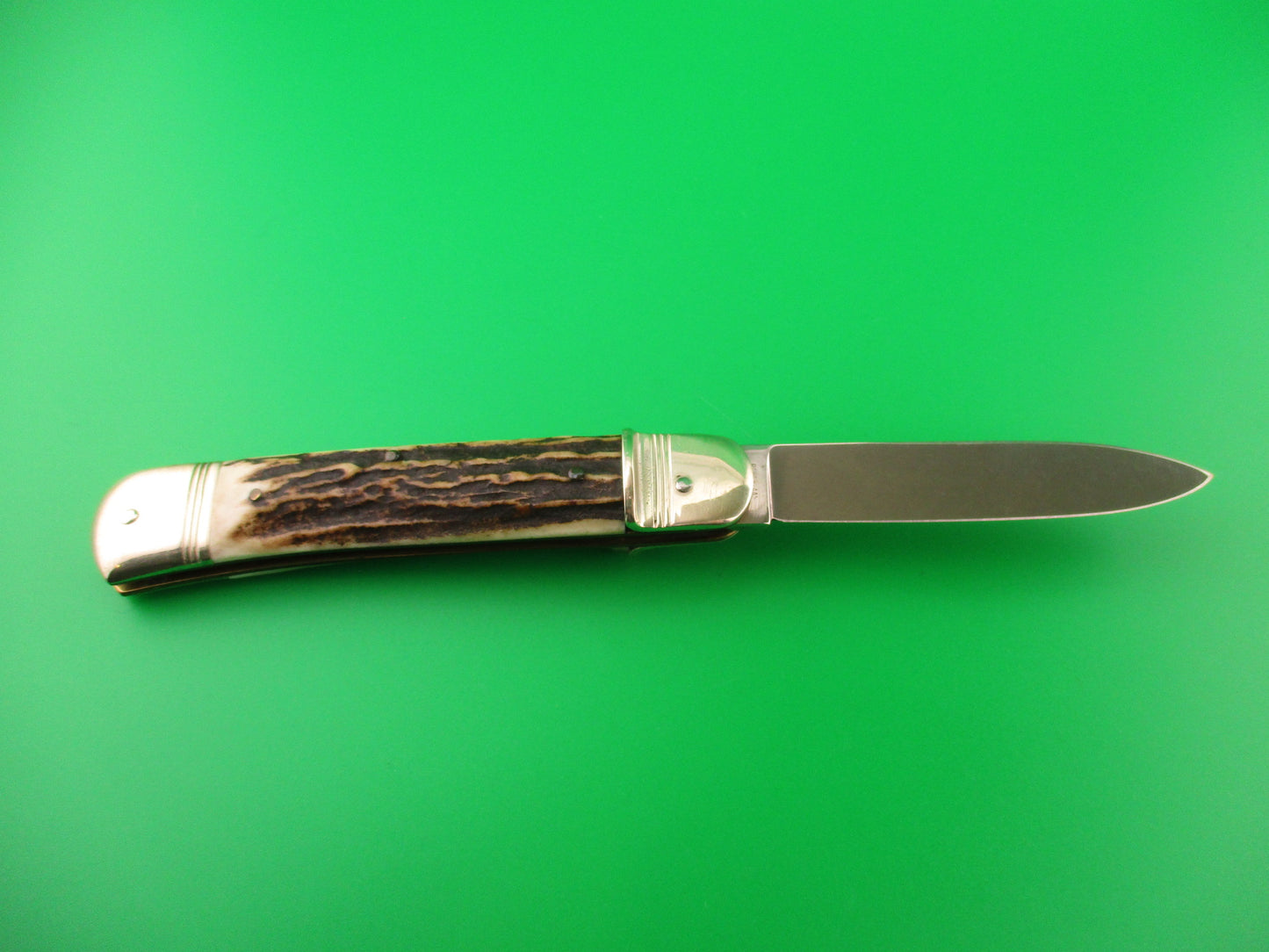 ROSTFREI KISSING CRANE 11cm German ROBT KLAAS Stag Lever automatic knife