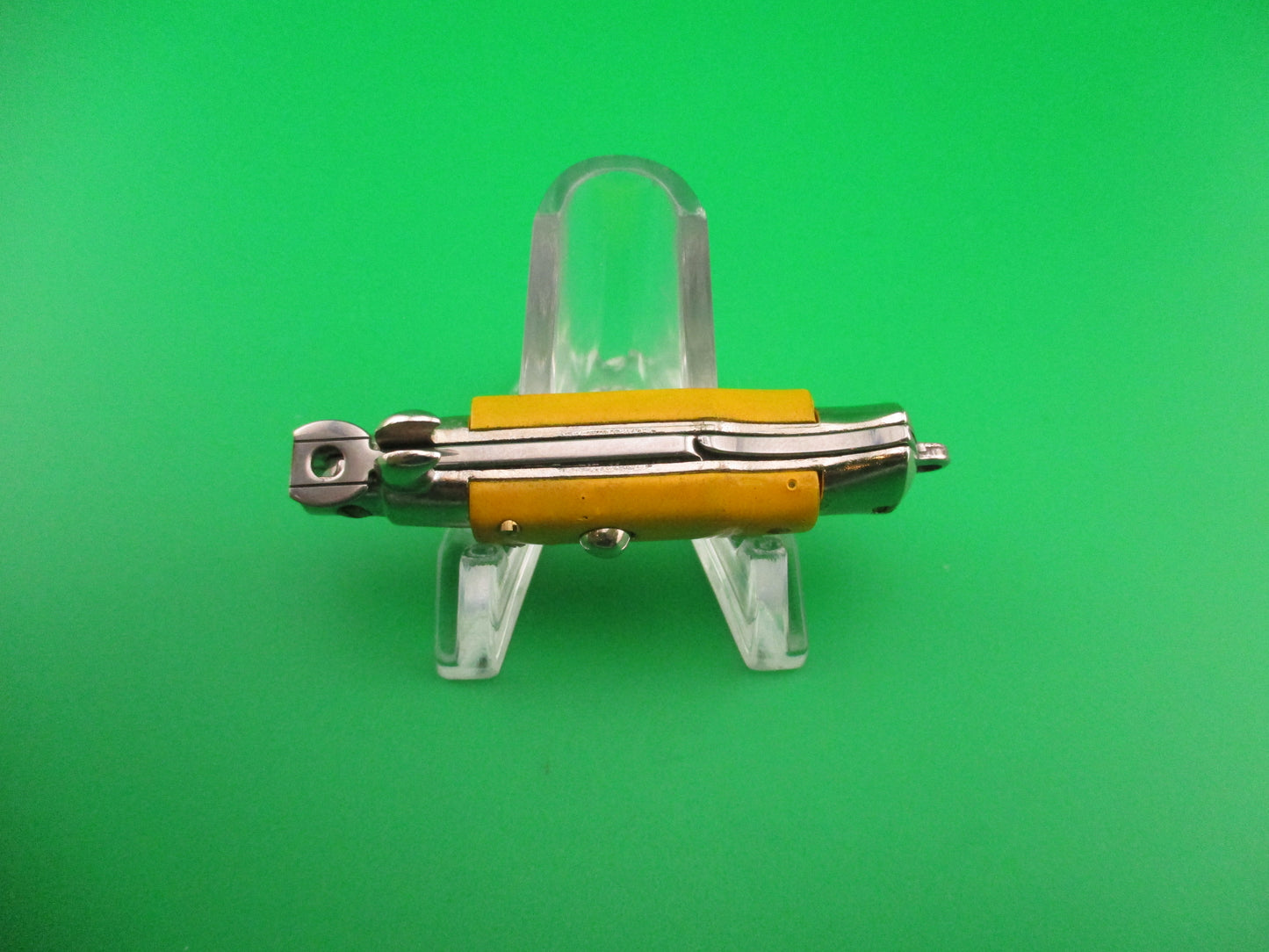 Anchor INOX 10cm Italian Keychain Picklock Stiletto Yellow mini automatic knife