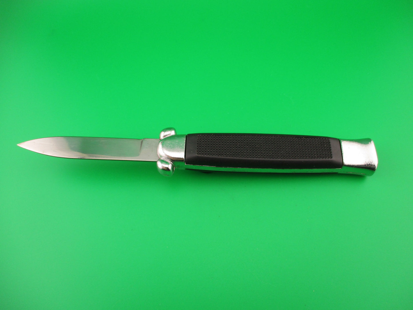 C.J.H. ROSTFREI SECRET AGENT 20cm Out the Front OTF DA automatic knife black NIB box