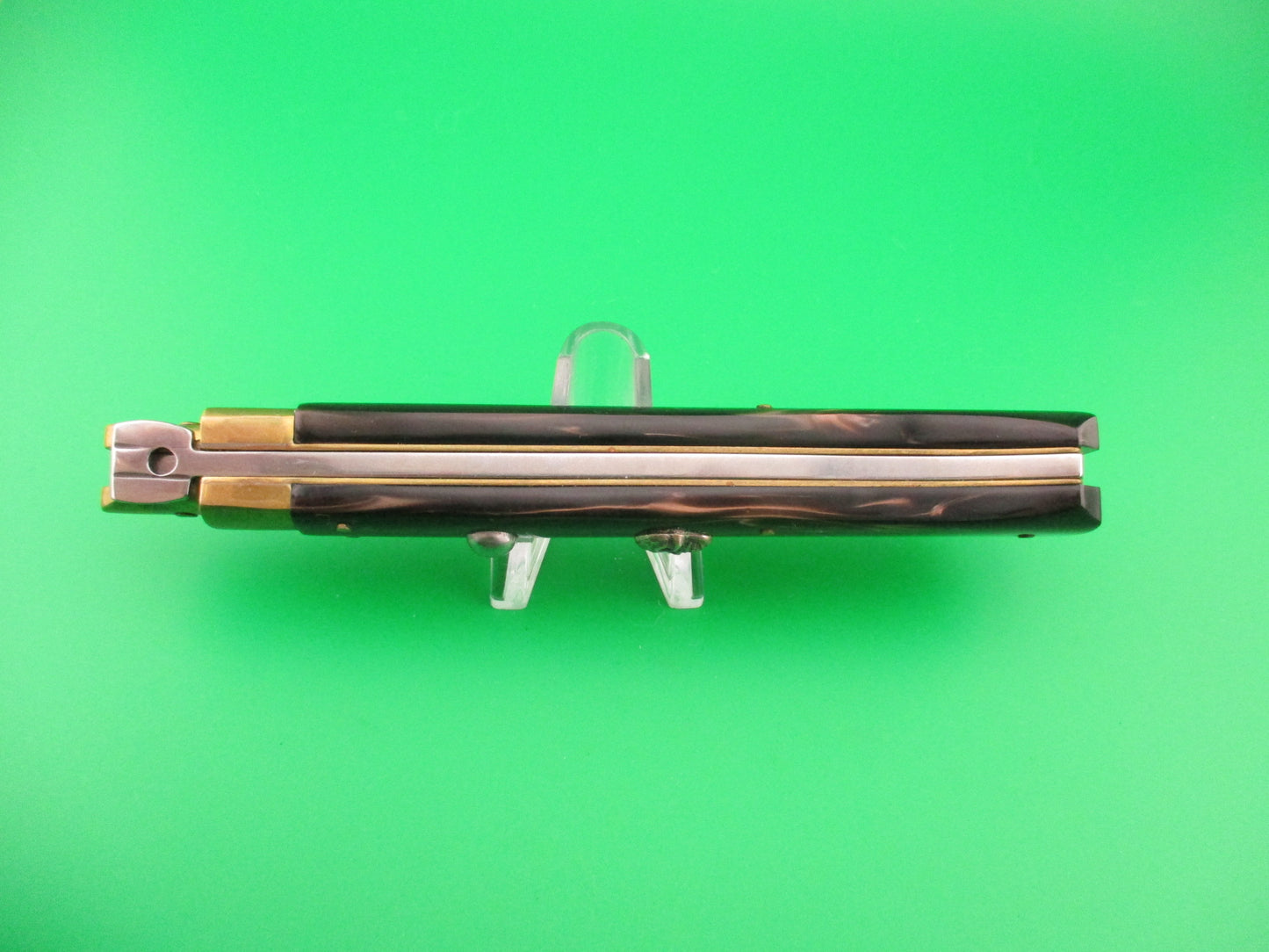 FRANK B ITALY 28cm Italian Customized Picklock Copper Kirinite Brass automatic Skull knife