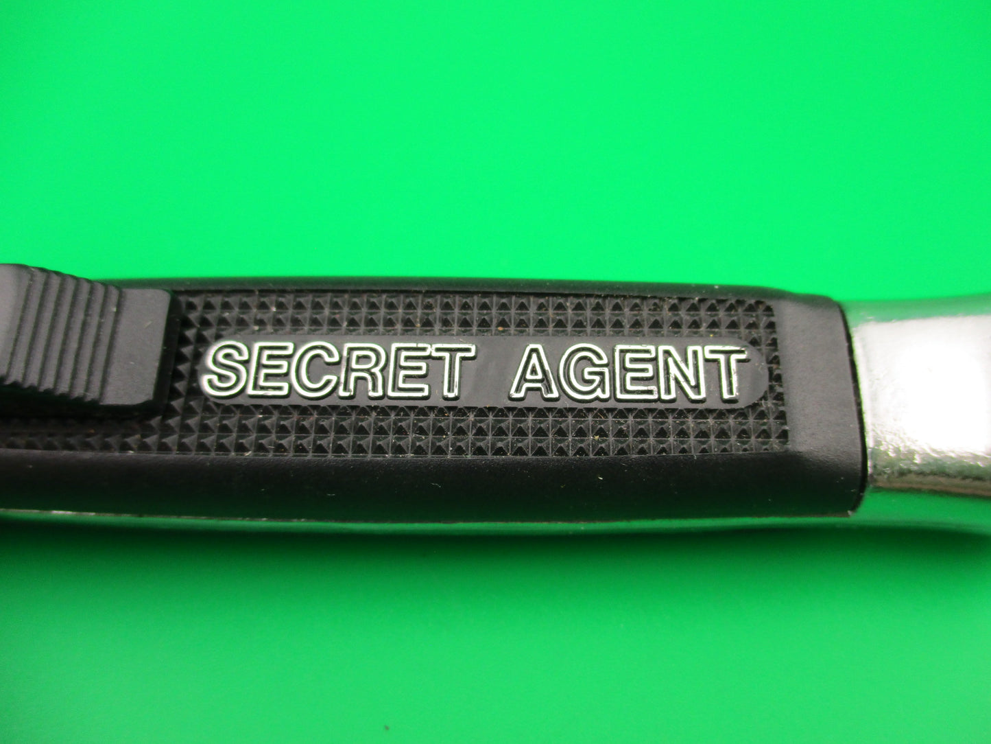 C.J.H. ROSTFREI SECRET AGENT 20cm Out the Front OTF DA automatic knife black NIB box