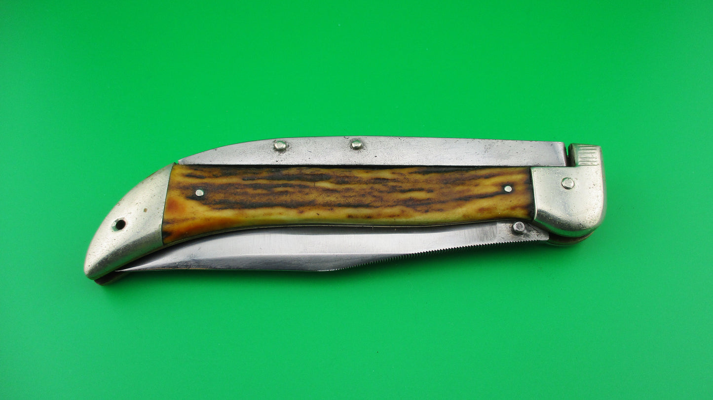 KaBar Grizzly Stag Vintage #2179 switchblade knife