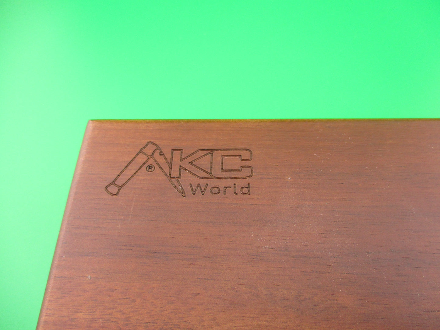 z AKC World 23cm Italian Swing Guard Damascus automatic knife in Wooden box