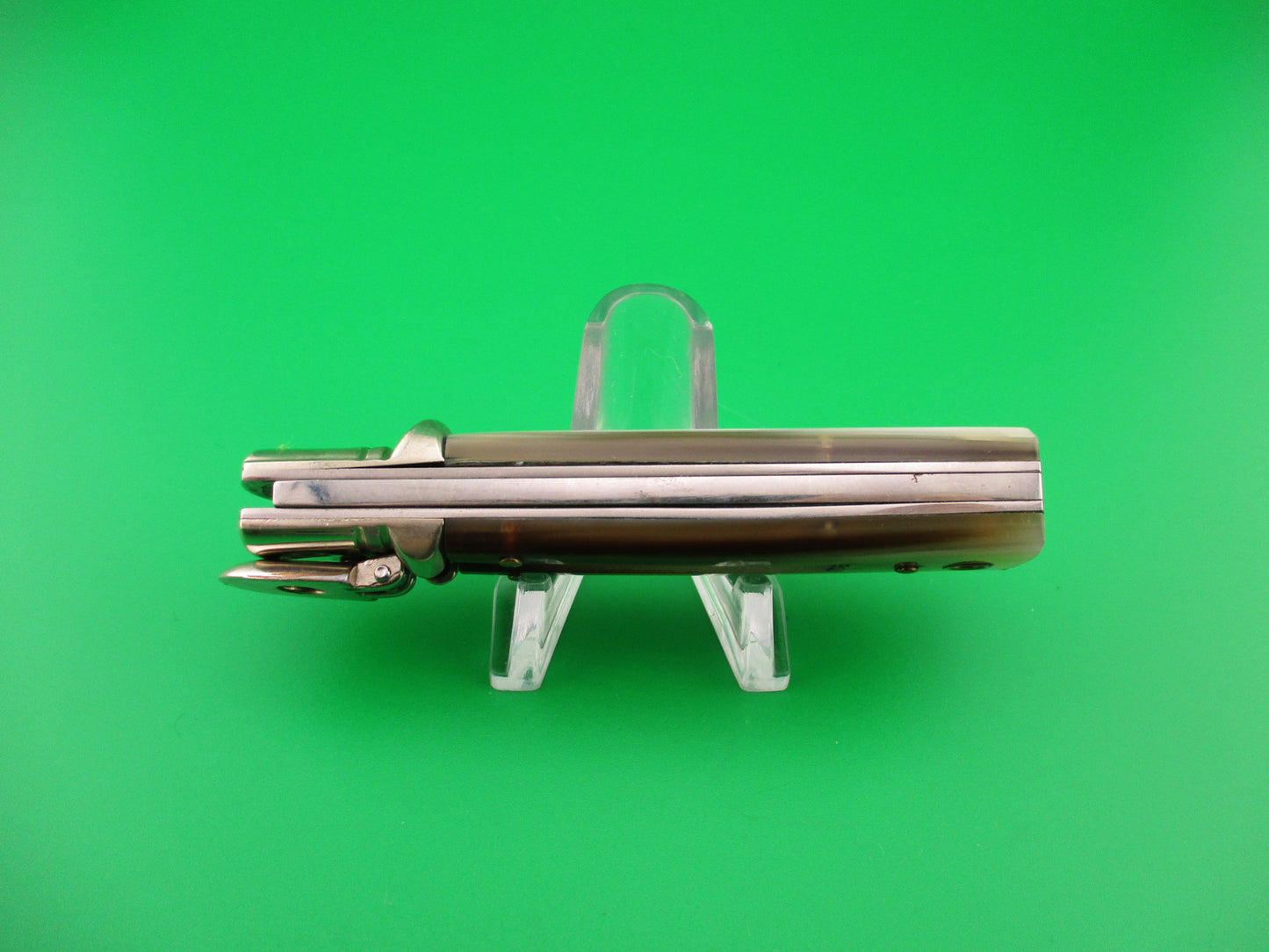 AKC ITALY 15cm Slim line Lever light horn automatic knife