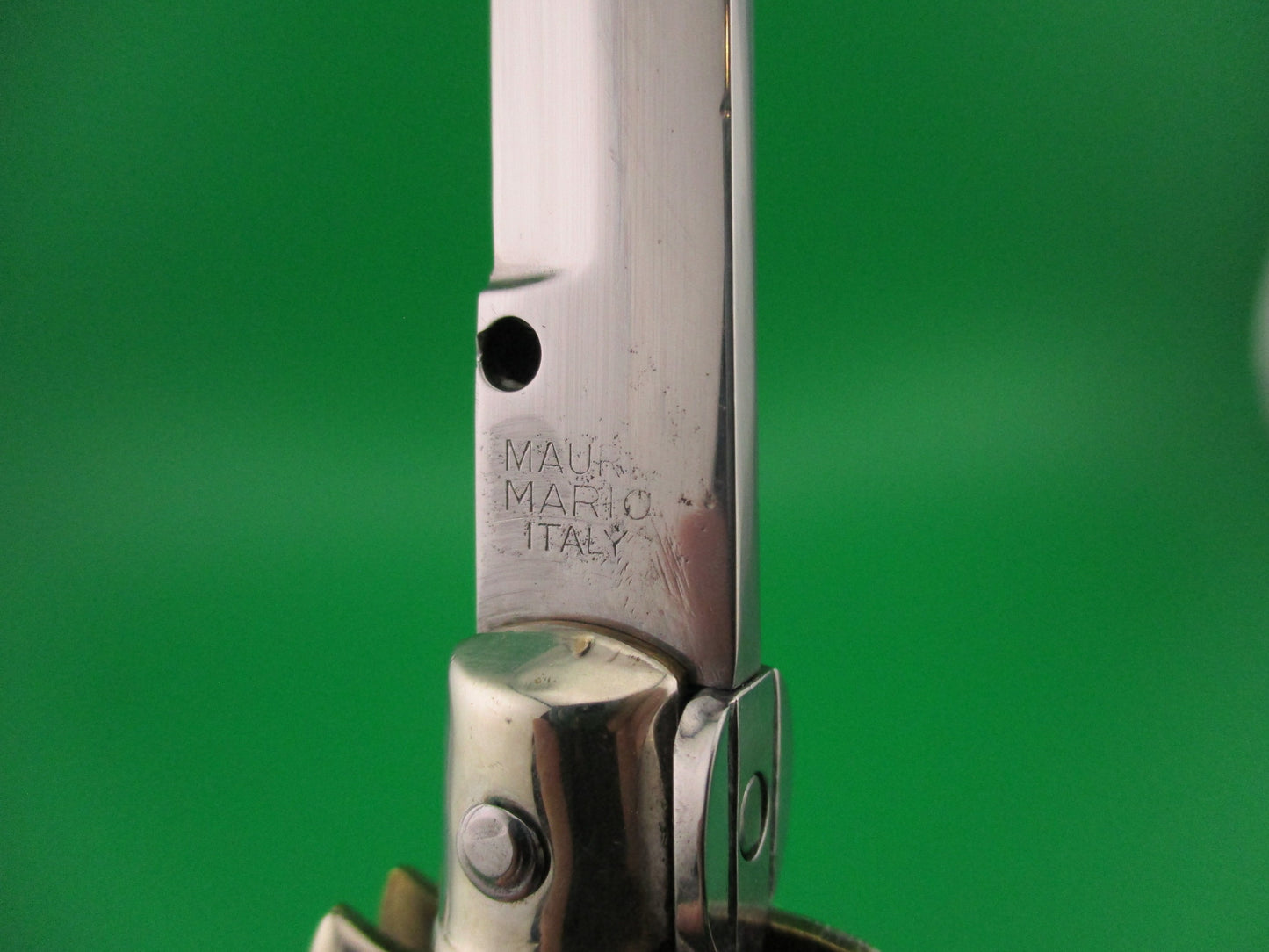 MAURO MARIO ITALY 28cm Picklock Stiletto 1950s Vintage automatic knife w horn