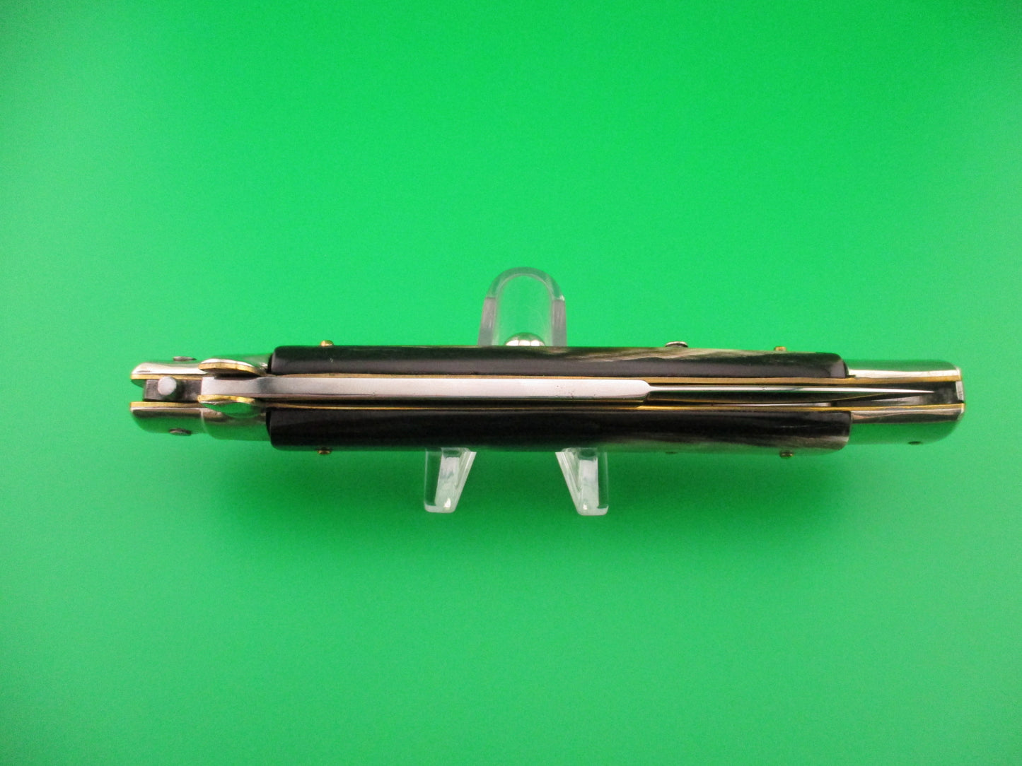 MAURO MARIO ITALY 28cm Picklock Stiletto 1950s Vintage automatic knife w horn