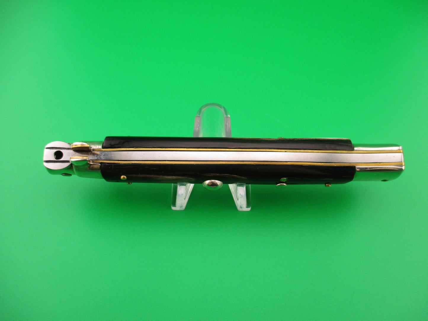 MAURO MARIO ITALY 28cm Picklock Stiletto 1950s Vintage automatic knife w horn