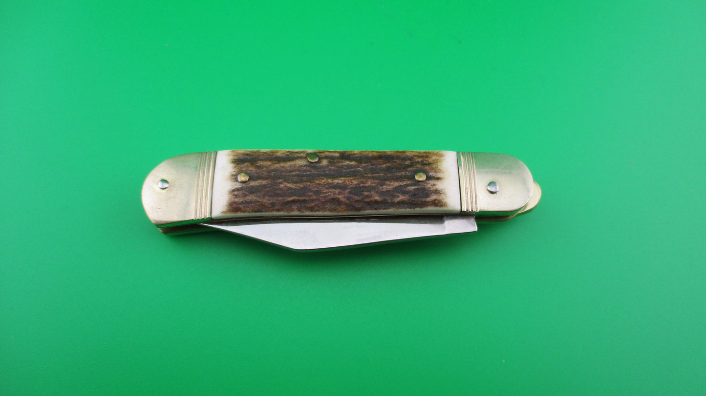 z Hubertus Solingen 8cm German Lever Liliput Stag automatic knife