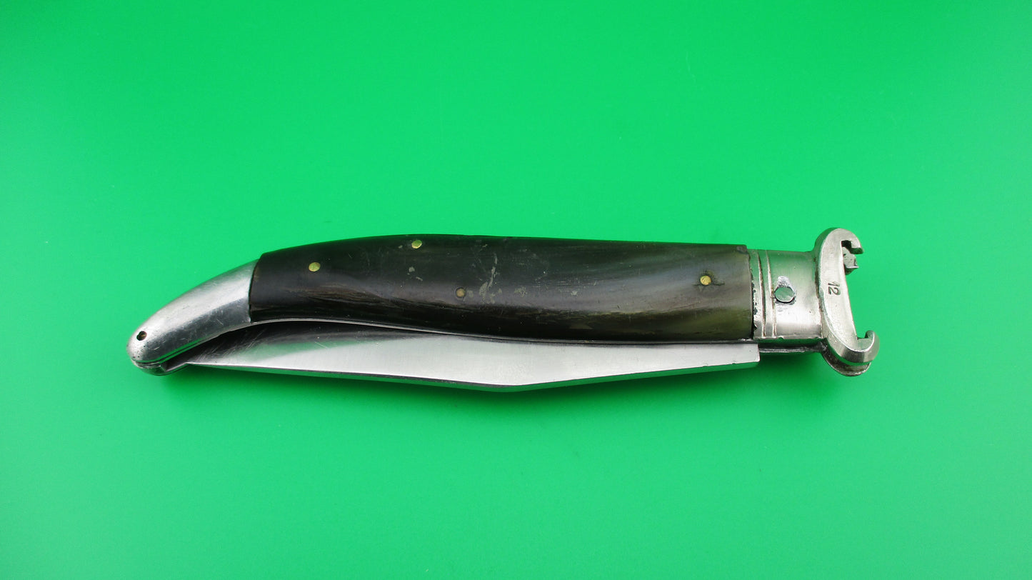 INOX 25cm Italian Curved tail Lever Shell puller automatic knife