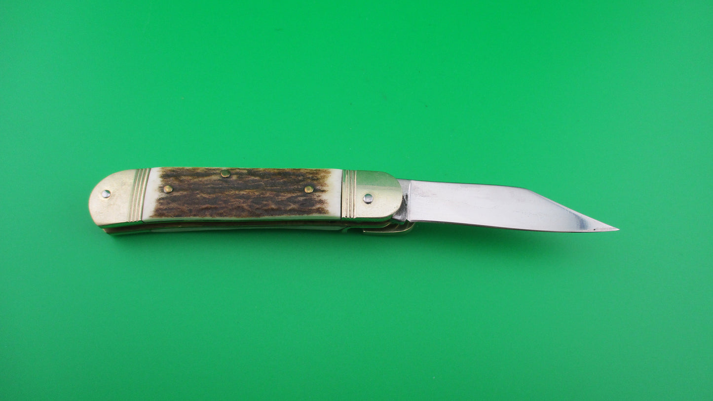 z Hubertus Solingen 8cm German Lever Liliput Stag automatic knife