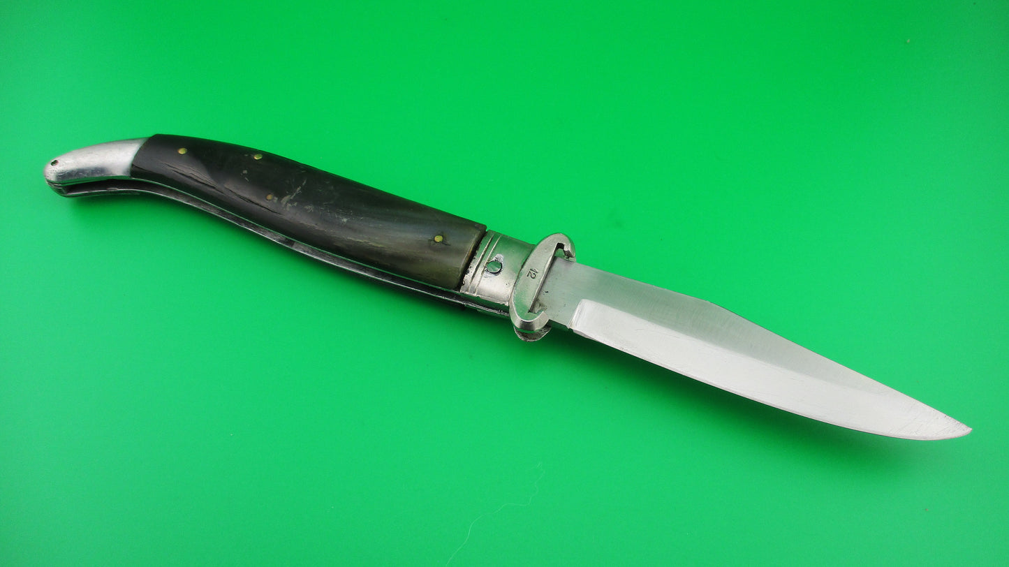 INOX 25cm Italian Curved tail Lever Shell puller automatic knife