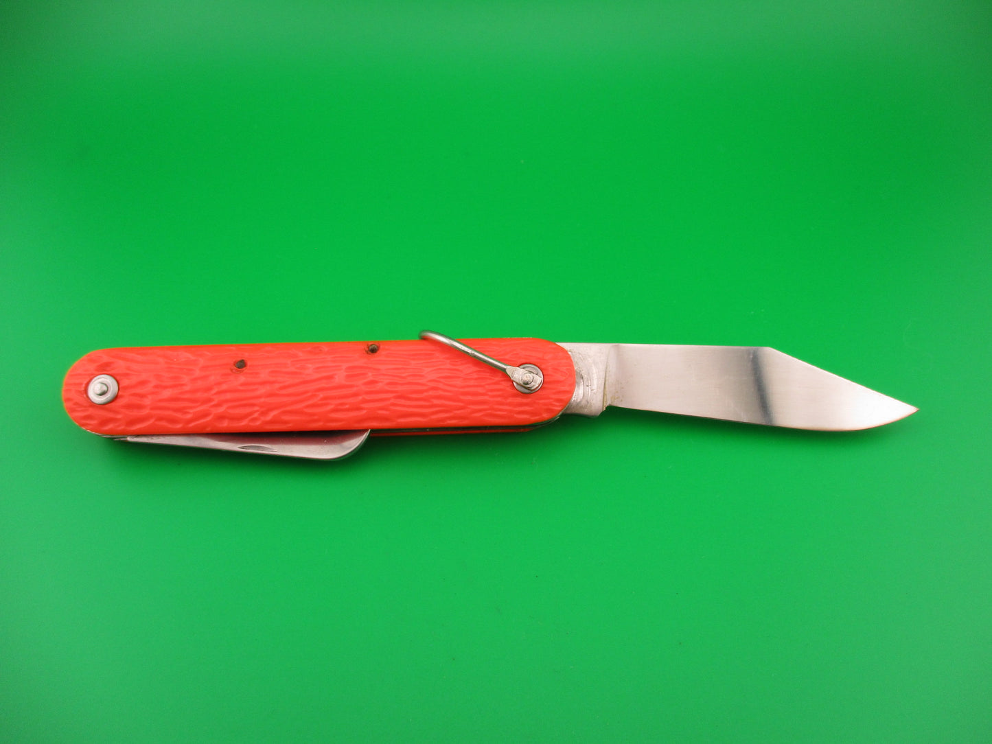 Logan Smyth Venice FL MC1 Orange Paratrooper automatic knife New Old Stock