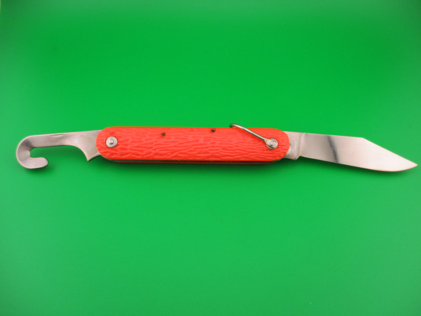 Logan Smyth Venice FL MC1 Orange Paratrooper automatic knife New Old Stock